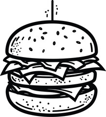burger vector illustration 