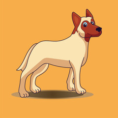  cute dog vector art drawing