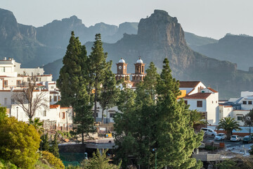 Artenara village in Gran Canaria, Canary islands, Spain - obrazy, fototapety, plakaty