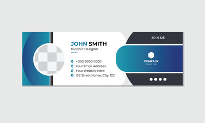 Unique galaxy style professional Minimal And Creative Corporate  vector Email Signature Template