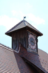 Old clock in old castle, stop in time