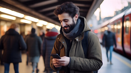 Candid shots of people engross on their phones in public places