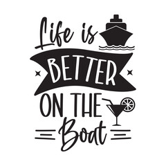 Cruise typography vector for cut or print