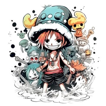  cute cartoon nami one piece