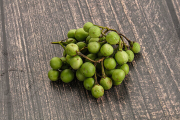 Raw ripe wild pea eggplant