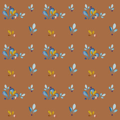 leaves in the form of droplets patern