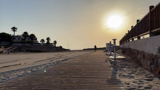 playa, cala, beach, spain, costa blanca, cabo roig, playa flamenca, sunrise, sea, mediterranean, morning, summer, water, sky, sun, ocean, landscape, nature, travel, people, silhouette, sand, vacation,