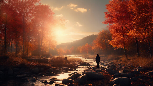 Autumn silhouettes