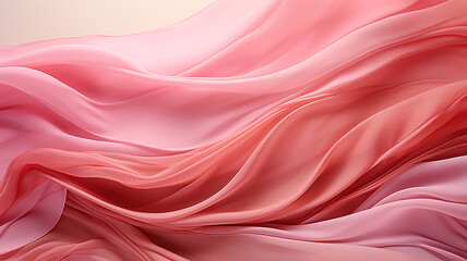 delicate pastel pink silk wavy background, soft color pattern