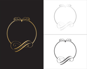 Ornaments frame vectors