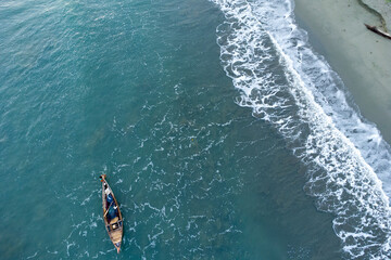 Obraz premium Traditional fishing boats on the coast