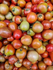 Picture of tomato from green to red