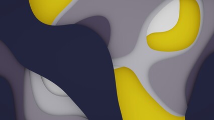 Colorful layers in paper cut style - abstract modern art background wallpaper with pastell colors