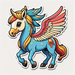 Obraz na płótnie Canvas Pegasus animals are very cute. generative AI