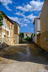 The old town of ioannina in greece. There are old buildings and a small space in front.