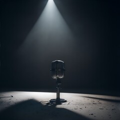 Microfone solitário