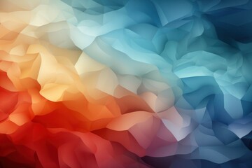 Abstract modern colorful digital art made with clouds.