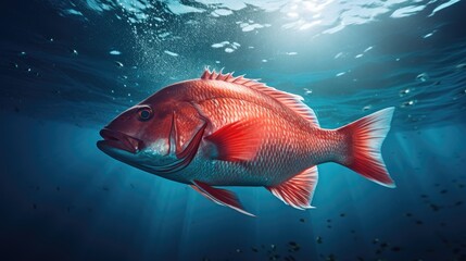 Nordic Red Snapper in the water