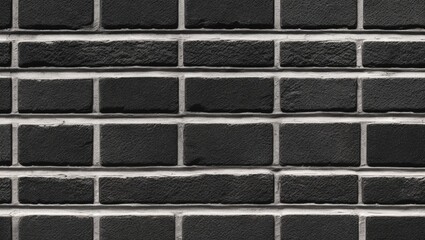 Texture background black and white brick wall background. Brickwork and stonework interior rock pattern design.