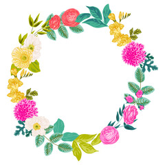 Spring Floral Wreath