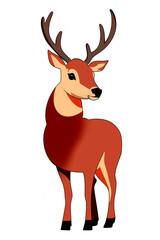 Deer with antlers