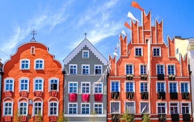 famous old town of landshut - germany