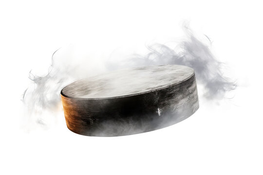 A superconductor in nitrogen smoke isolated on white background - Generative AI