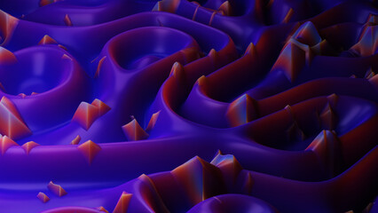 Fototapeta na wymiar Surreal abstract background. 3D render