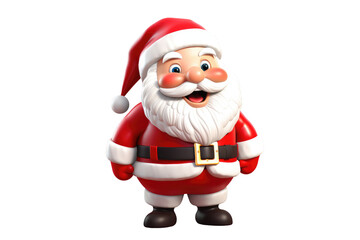 Obraz premium santa claus 3d rendered illustration. Generative AI