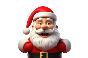santa claus 3d rendered illustration. Generative AI