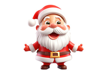 Obraz premium santa claus 3d rendered illustration. Generative AI