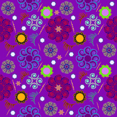 Puttern, Blumenmuster, Hintergrund Design, Mode, Stoffdesign, Vektorgrafik