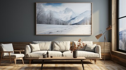An elegant minimalist living room