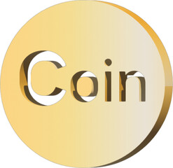 골드 코인 이미지 일러스트레이션