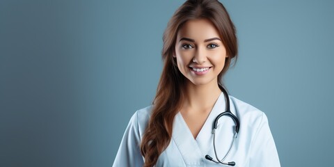 A compassionate nurse, wearing a stethoscope, Ai Generative