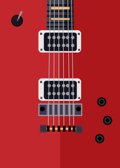 electric guitar vector illustration