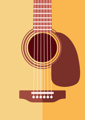 acoustic guitar illustration