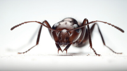 An ant with white background