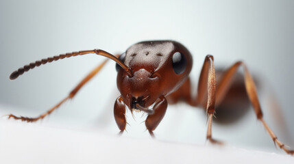 An ant with white background
