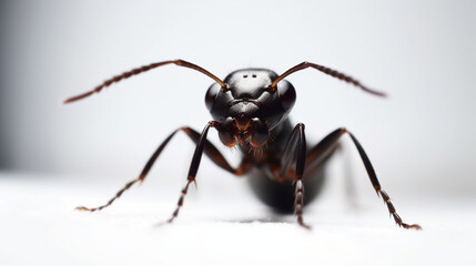 An ant with white background