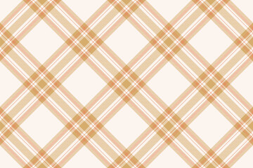 Tartan plaid background, diagonal check seamless pattern. Vector fabric texture for textile print, wrapping paper, gift card, wallpaper.