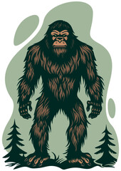 Bigfoot in Forest