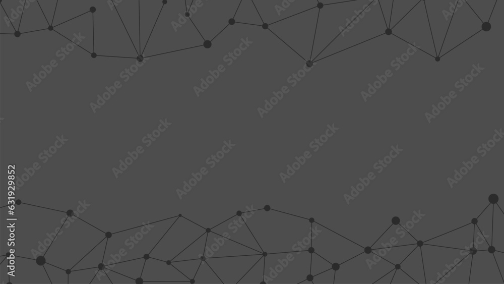Aufkleber Abstract geometric background. Plexus mesh backdrop. Vector