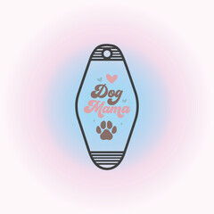 Inspirational, teacher, coffee, mom, motel keychain typography vintage vector for cut or print