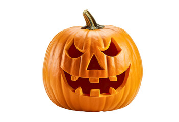 Halloween Pumpkins isolated on transparent background. Halloween pumpkin Jack O'Lantern