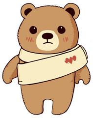 Injured teddy bear toy with a bandage. Concept art for pediatrics and treatment of children.