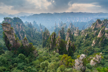 Mountains in Zhangjiajie national park