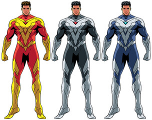 Superhero Anime on White © Malchev