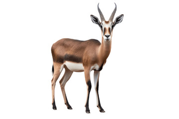African Gazelle isolated on transparent background.
