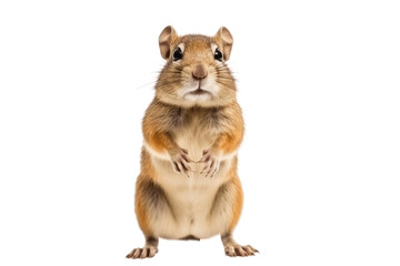 African Gerbil isolated on transparent background.